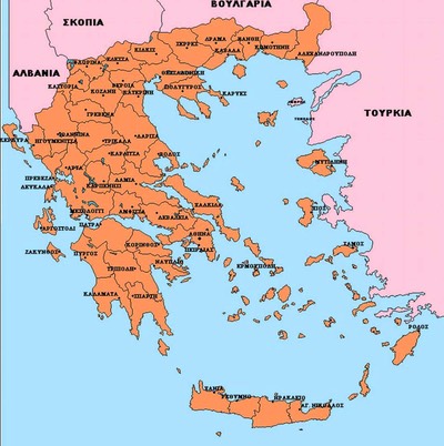 detailed-greece-map-in-greek-language